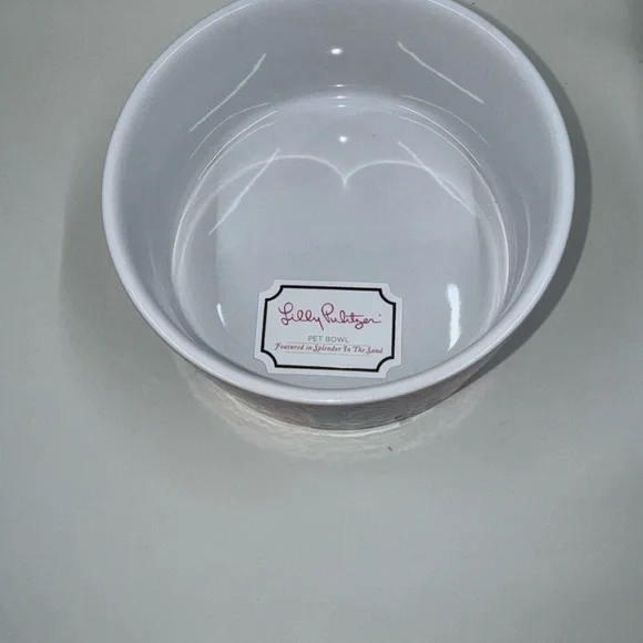 Lilly Pulitzer Vibrant Pink and Blue Accent Bowl - Picture 2 of 5